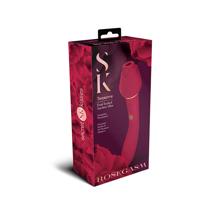 Rosegasm Twosome Dual Ended Suction Vibe