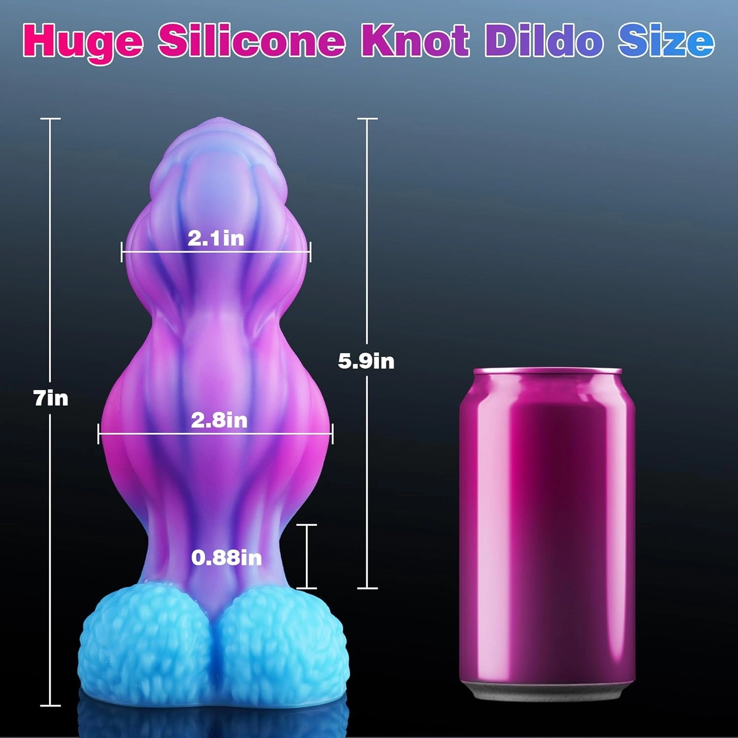 Ryan 7'' Thick Knot Dildos with Powerful Suction Cup-Laphwing