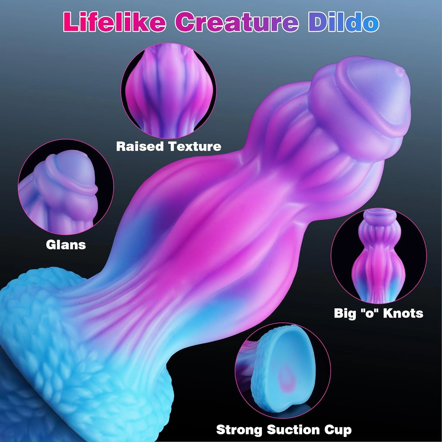Ryan 7'' Thick Knot Dildos with Powerful Suction Cup-Laphwing