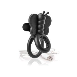 Screaming O CHARGED Monarch Rechargeable Butterfly Vibrating Cock Ring With Removable Bullet