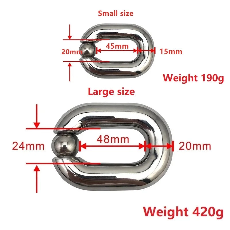 Scrotum Stretcher Heavy Metal Ball Stretcher
