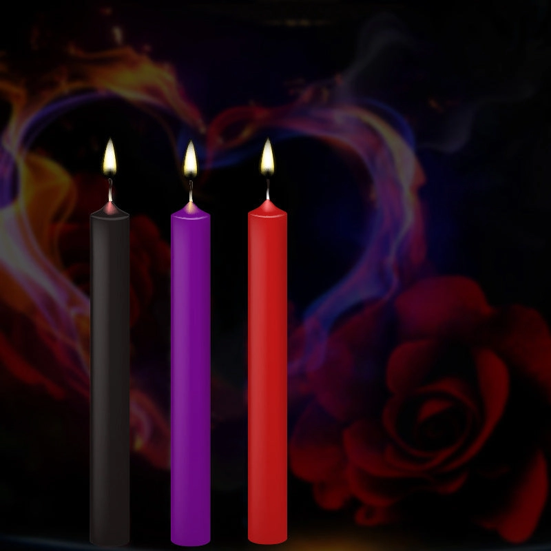 Sensual Low Temperature BDSM Wax Play Candles (Pack Of 3)