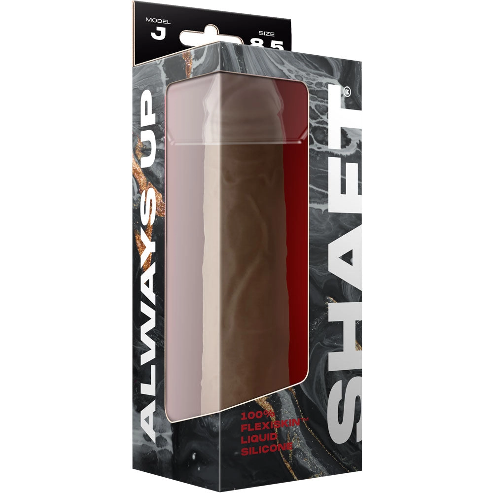 Shaft Model J Liquid Silicone Dildo 8.5 Inch - Oak