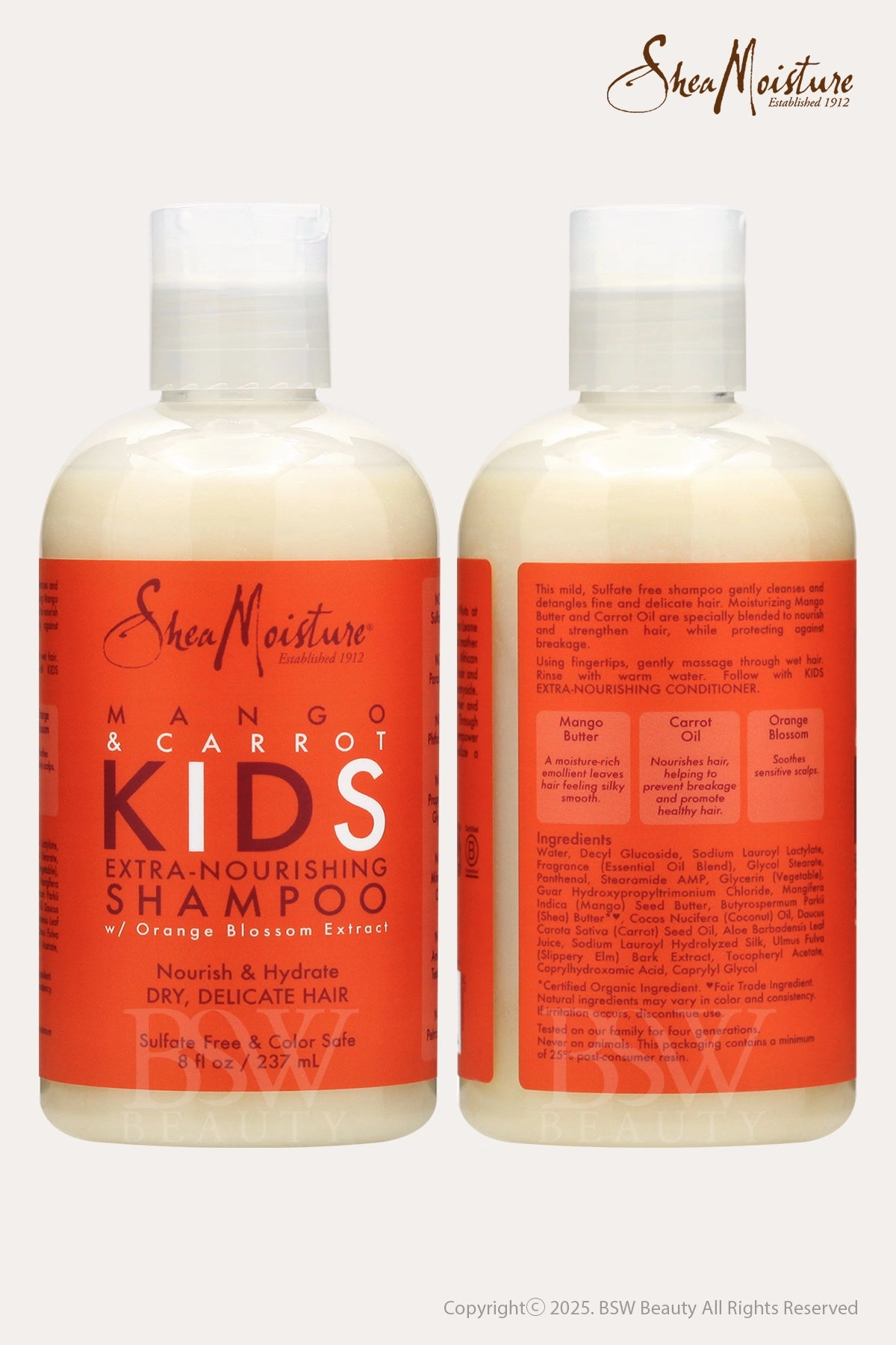 SHEA MOISTURE MANGO & CARROT KIDS EXTRA-NOURISHING SHAMPOO 8oz