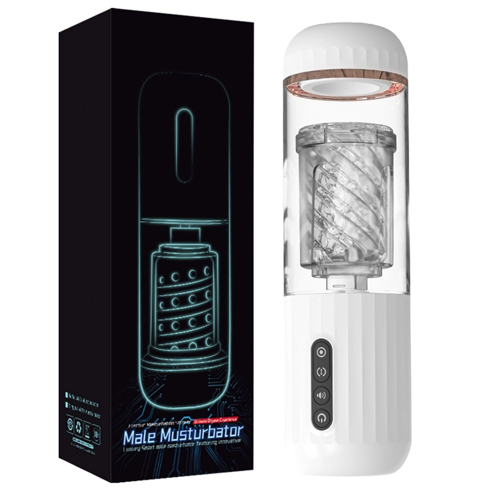 Silicone Automatic Male Masturbator Telescopic Rotation Vagina Masturbation Sex Toys for Men