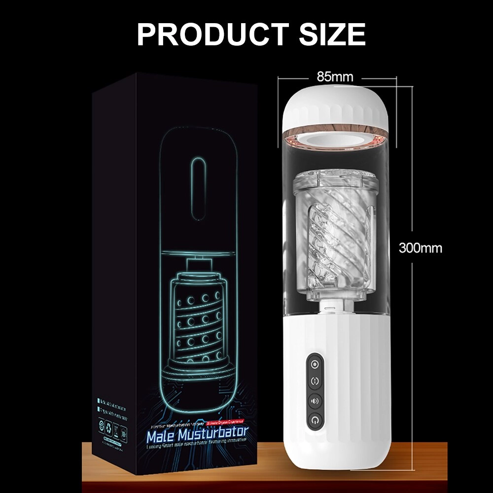 Silicone Automatic Male Masturbator Telescopic Rotation Vagina Masturbation Sex Toys for Men