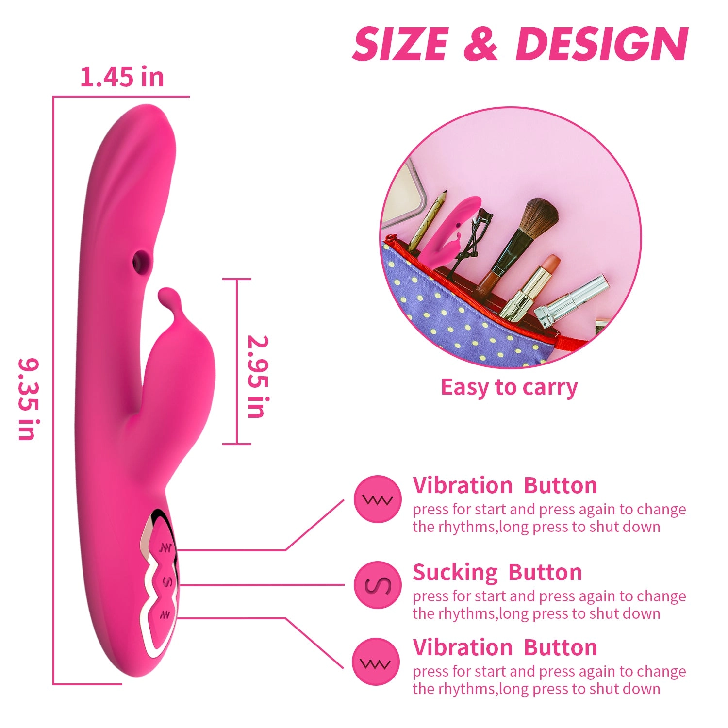 Silicone Powerful G Spot Vibrator Clitoris Stimulator
