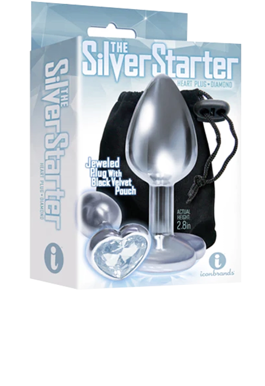 Silver Starter; Pink Heart Jewel