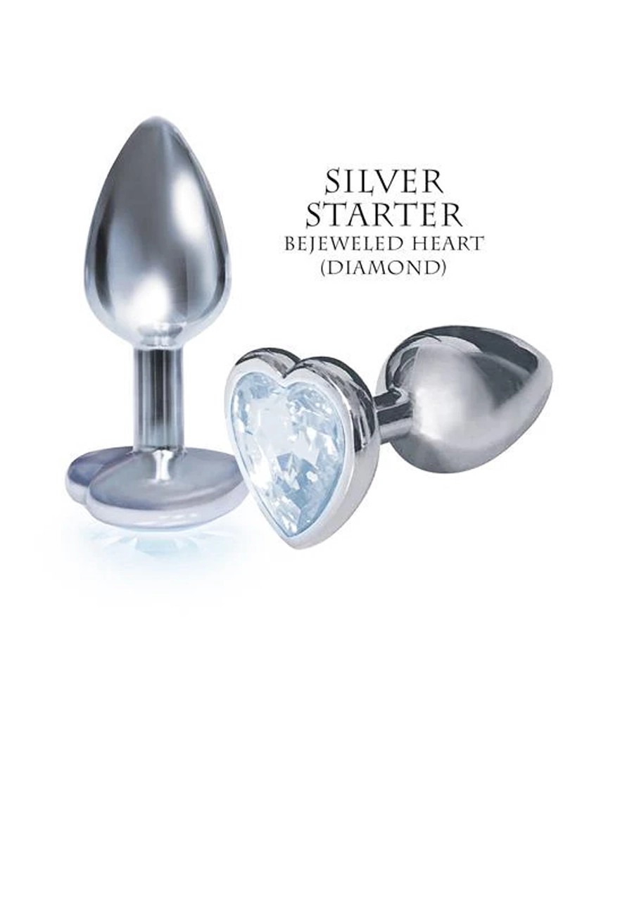 Silver Starter; Pink Heart Jewel