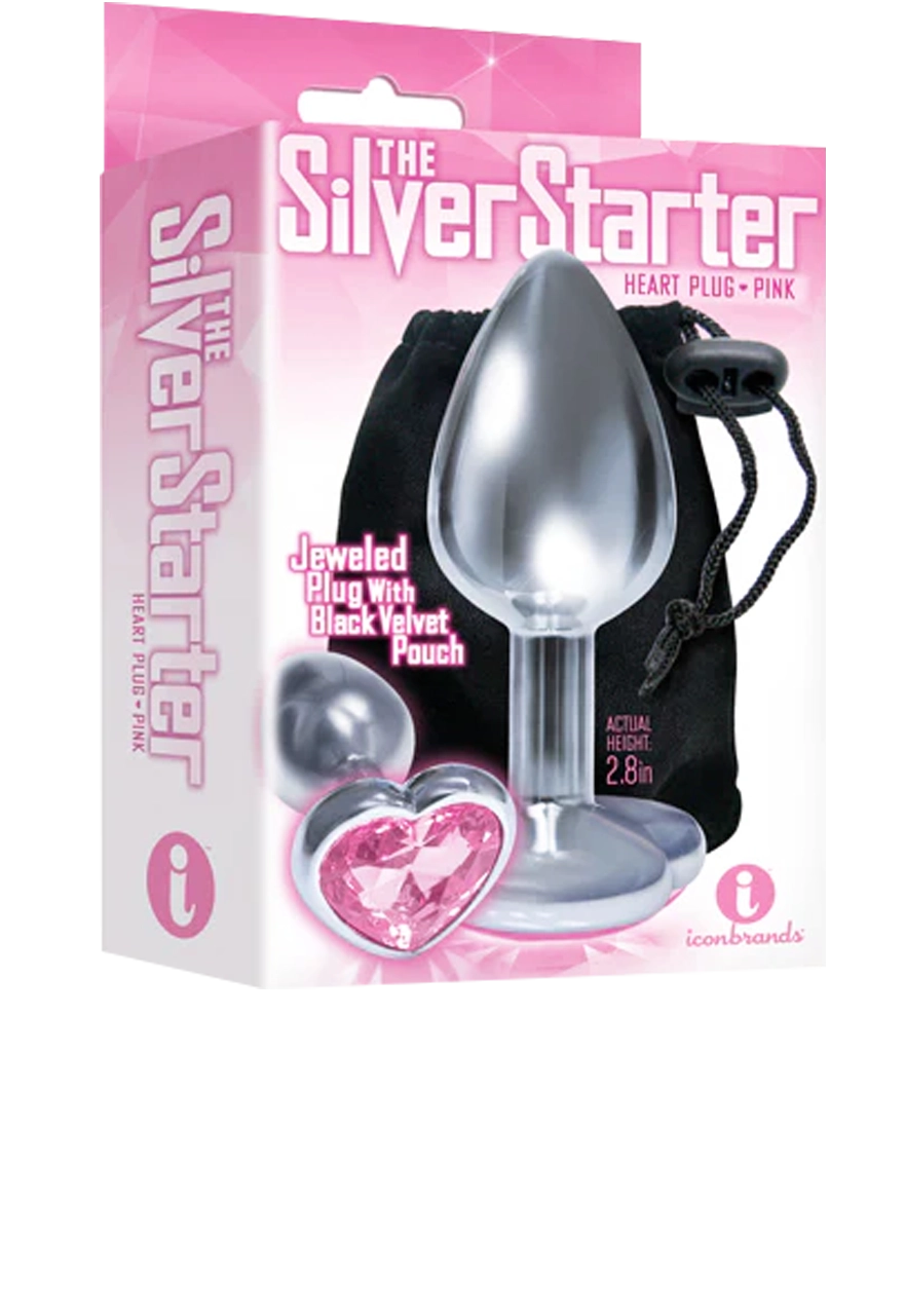 Silver Starter; Pink Heart Jewel