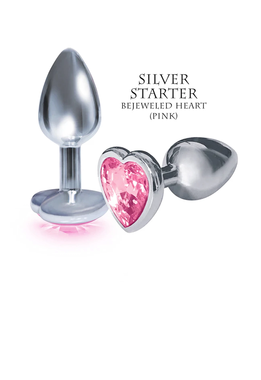 Silver Starter; Pink Heart Jewel