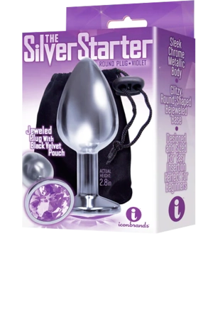 Silver Starter; Violet Round Jewel