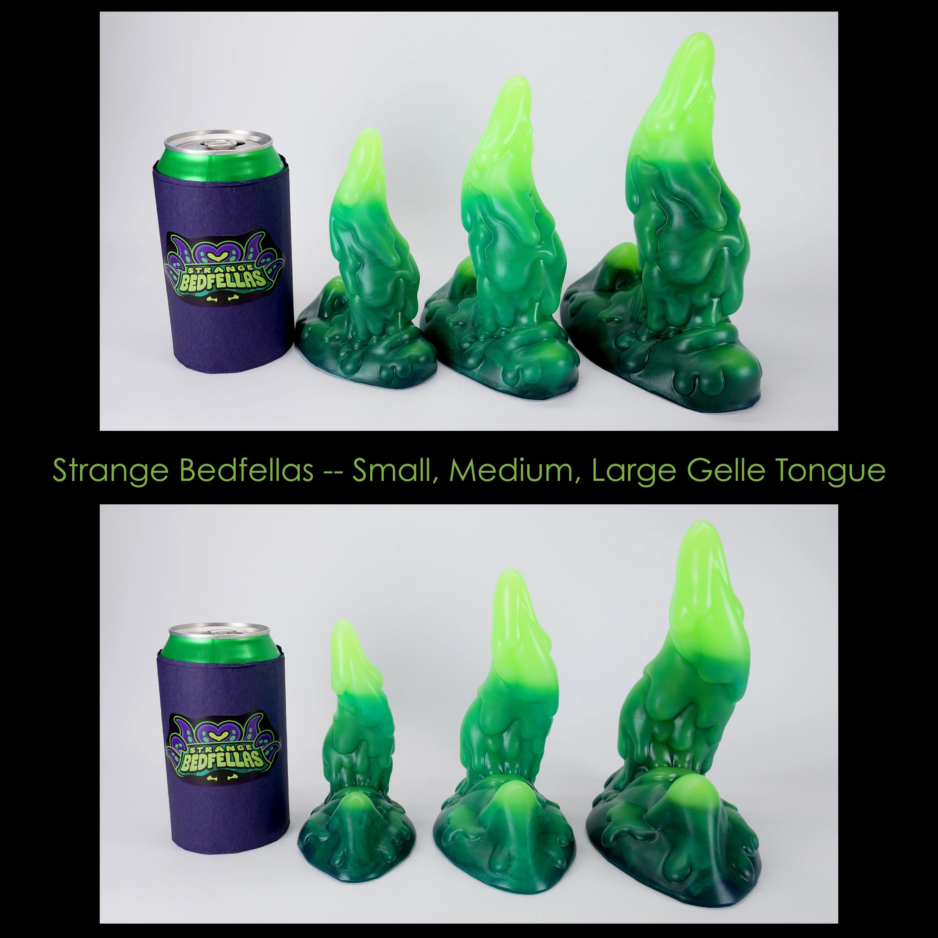 Small Gelle's Tongue -- Near Clear 31* silicone -- GT-302