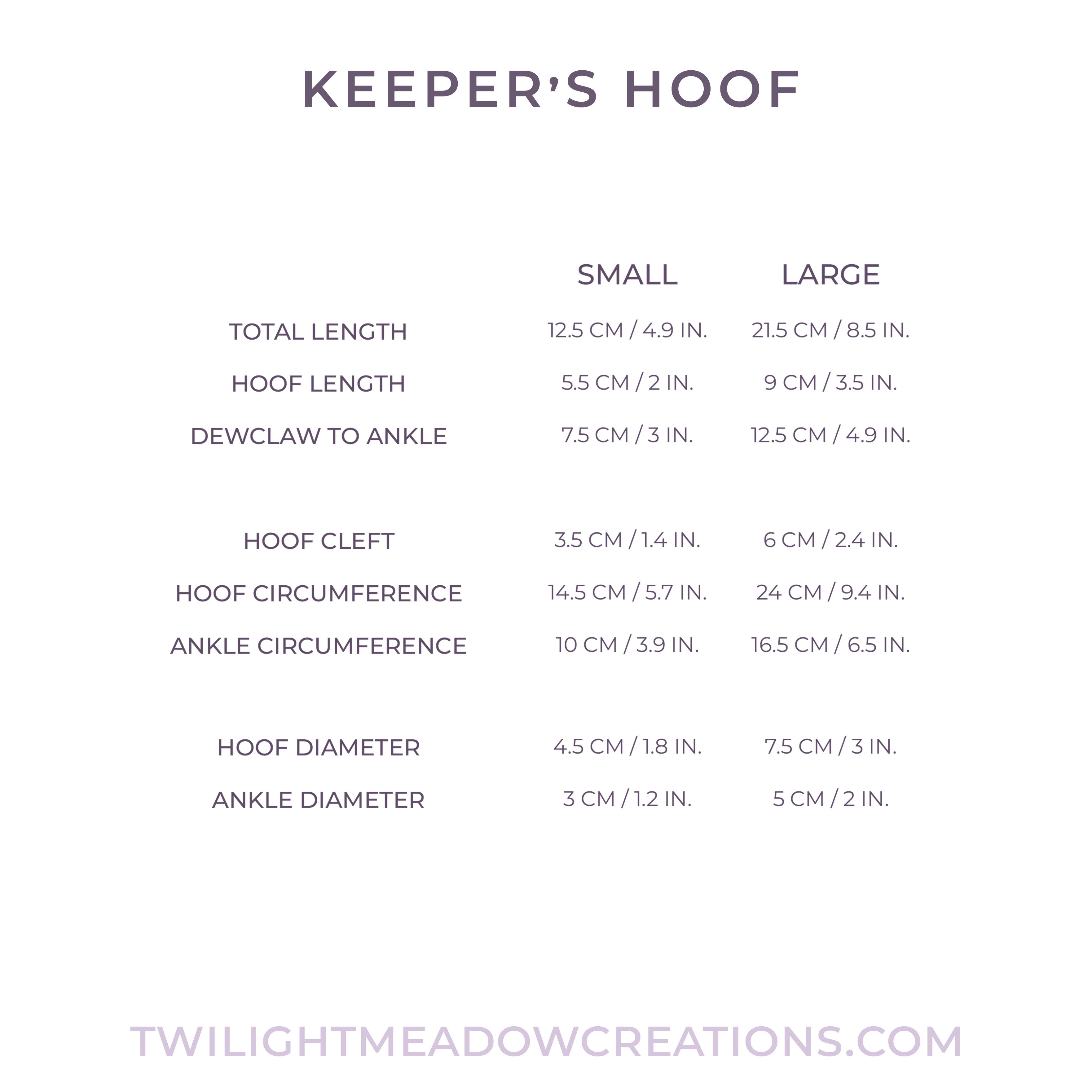 Small Keeper's Hoof (Firmness: Medium)