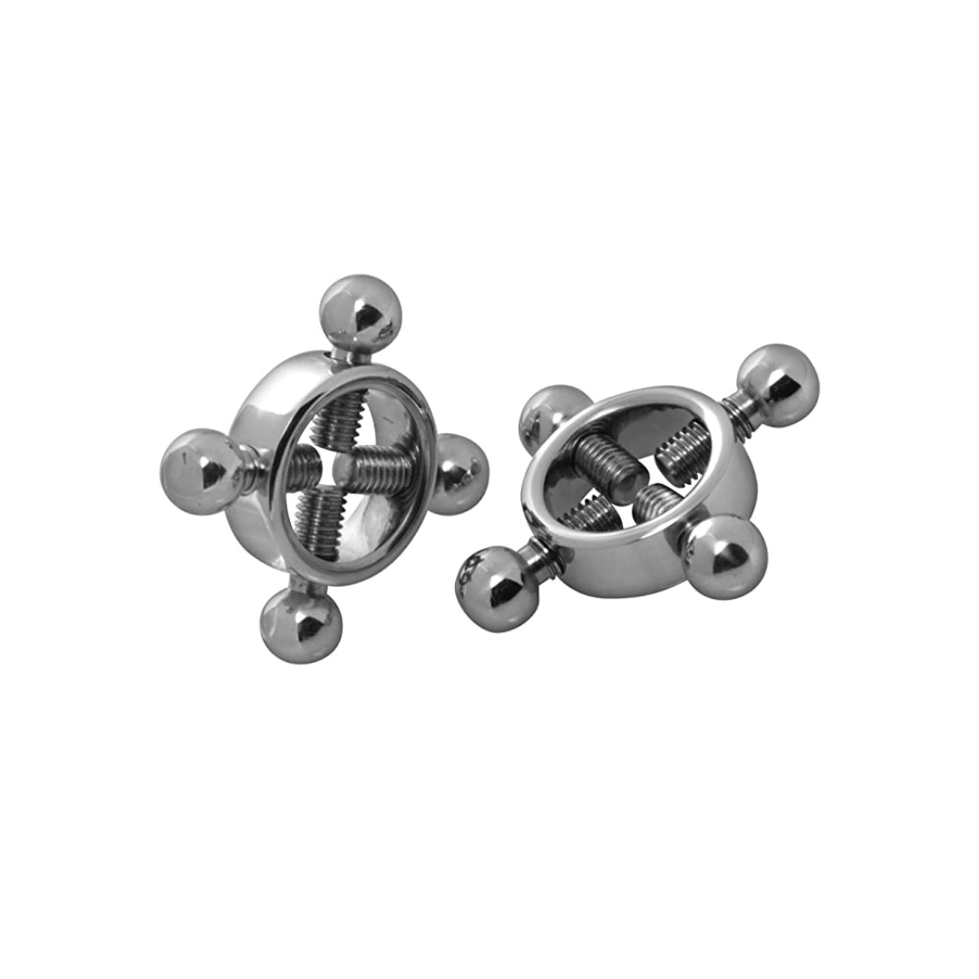 Stainless Steel 4-Way Adjustable Nipple Clamp Set