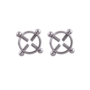 Stainless Steel 4-Way Adjustable Nipple Clamp Set