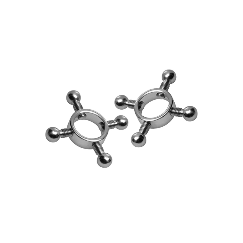 Stainless Steel 4-Way Adjustable Nipple Clamp Set
