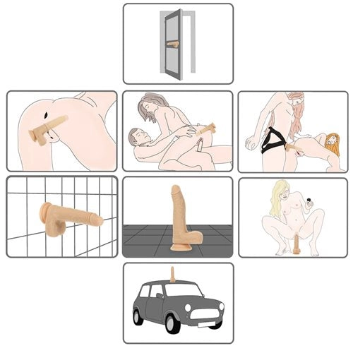 Swan Naked Addiction THE FREAK Rotating & Thrusting 7.5 Vibrating Dildo