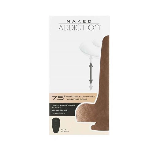Swan Naked Addiction THE FREAK Rotating & Thrusting 7.5 Vibrating Dildo