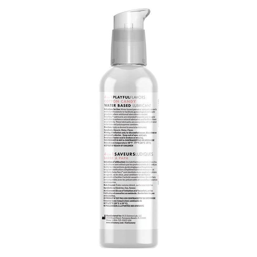 Swiss Navy 4 In 1 Playful Flavors-Cotton Candy 4oz