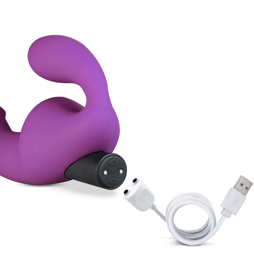 Temptasia By Blush® | Cyrus Purple 8.5-Inch Long Rechargeable Vibrating Dildo
