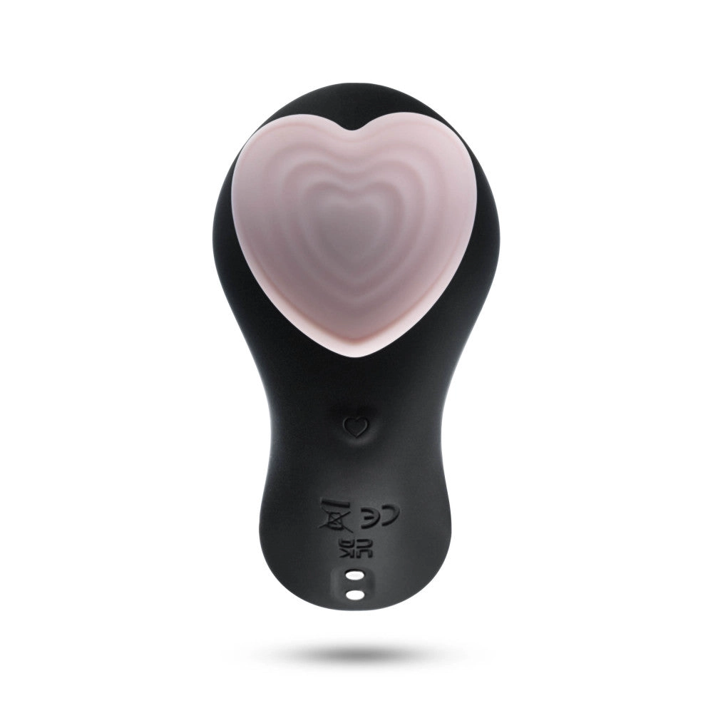 Temptasia By Blush® | Heartbeat Panty Vibrator With 2 Button Wireless Remote Control in Pink - 9 Vibration Modes - Attaches Discreetly