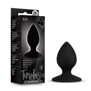 Temptasia By Blush® | Slut Black 2.5-Inch Anal Plug With Suction Cup Base