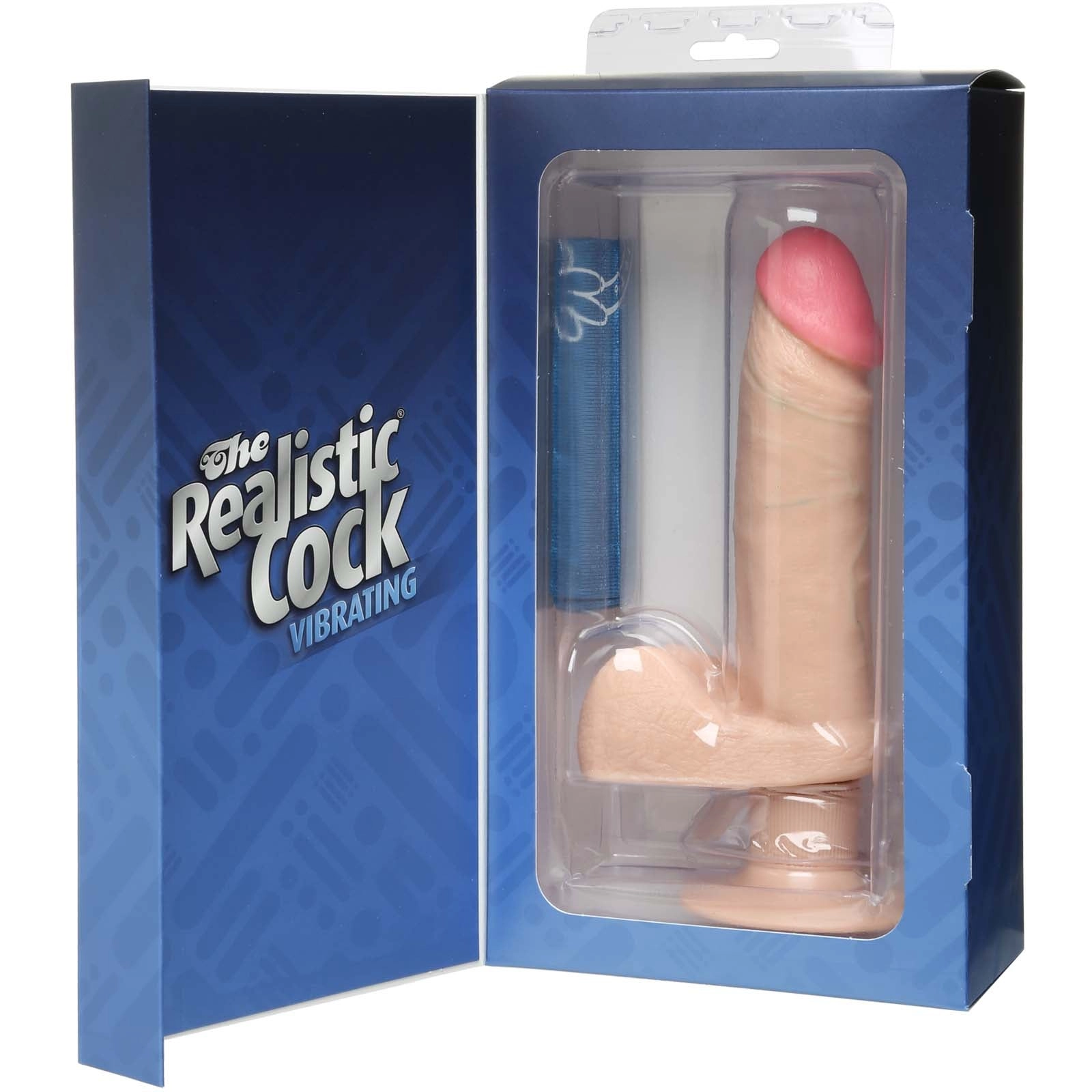 The Realistic Cock Vibrating 6” - White