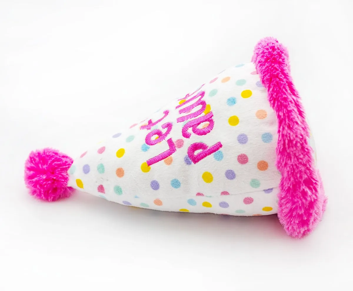 ThoozyPet Birthday Hat Plush Dog Toy