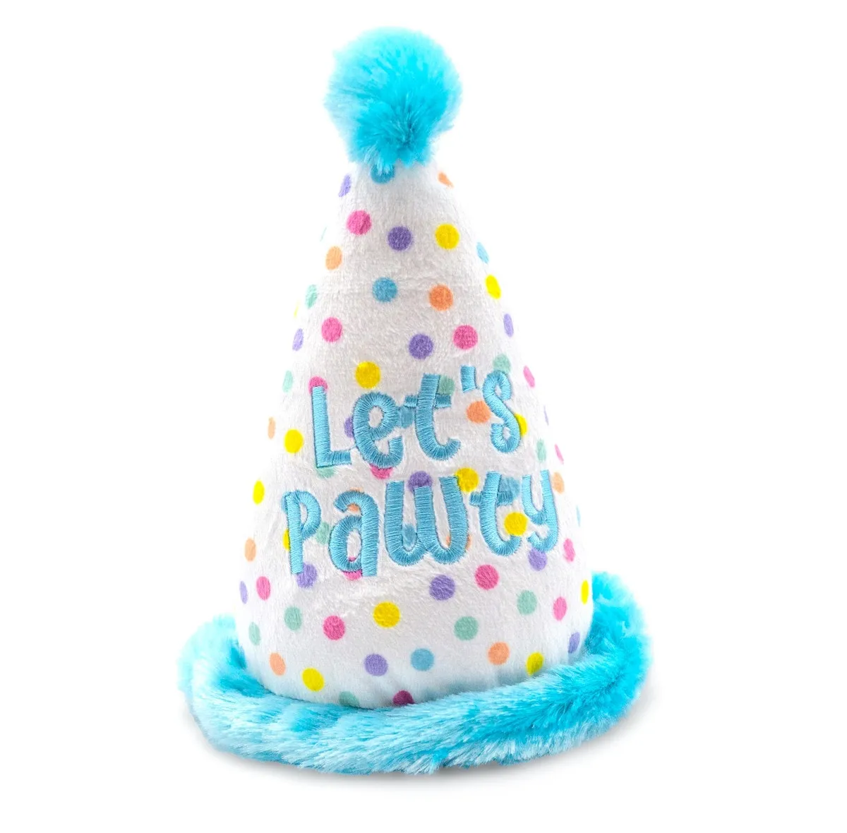 ThoozyPet Birthday Hat Plush Dog Toy