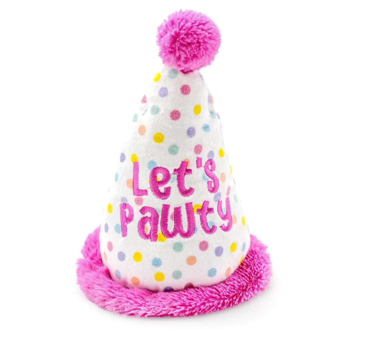 ThoozyPet Birthday Hat Plush Dog Toy