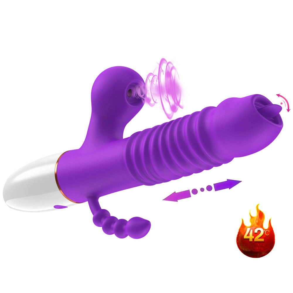 Thrusting Rabbit Vibrator G Spot Dildo