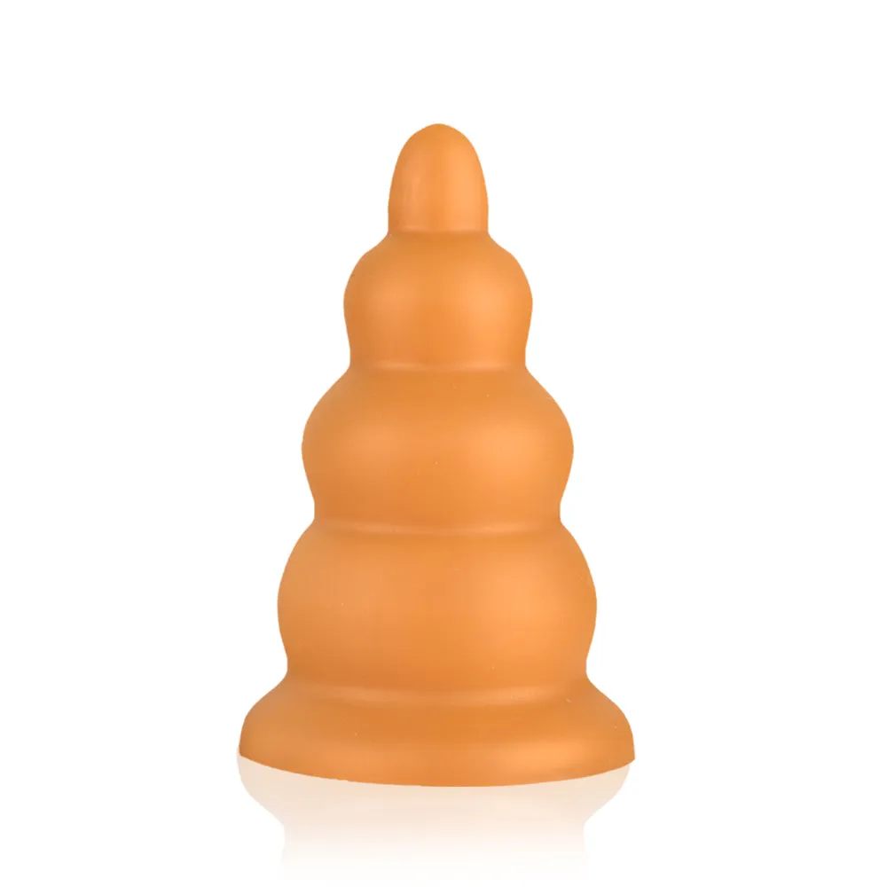 Tower - Ribbed Butt Plug - Thick Butt Plug - Anal Sex Toy