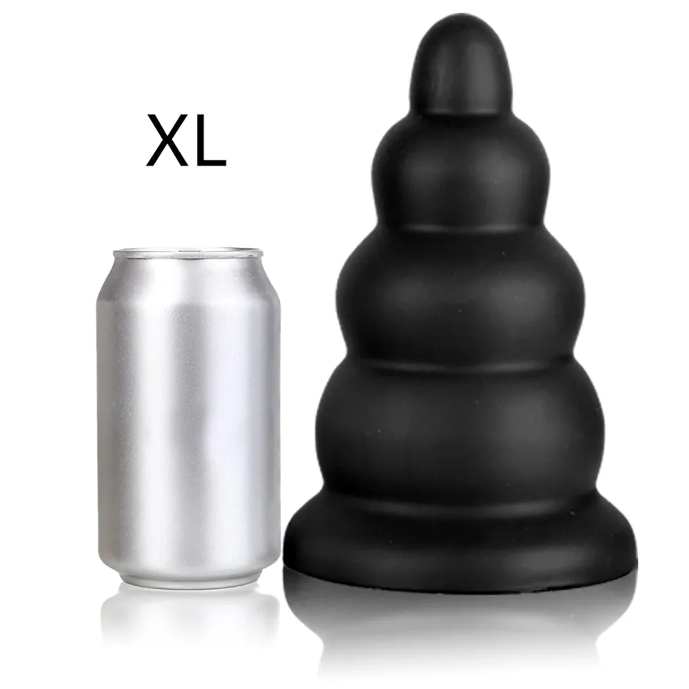 Tower - Ribbed Butt Plug - Thick Butt Plug - Anal Sex Toy