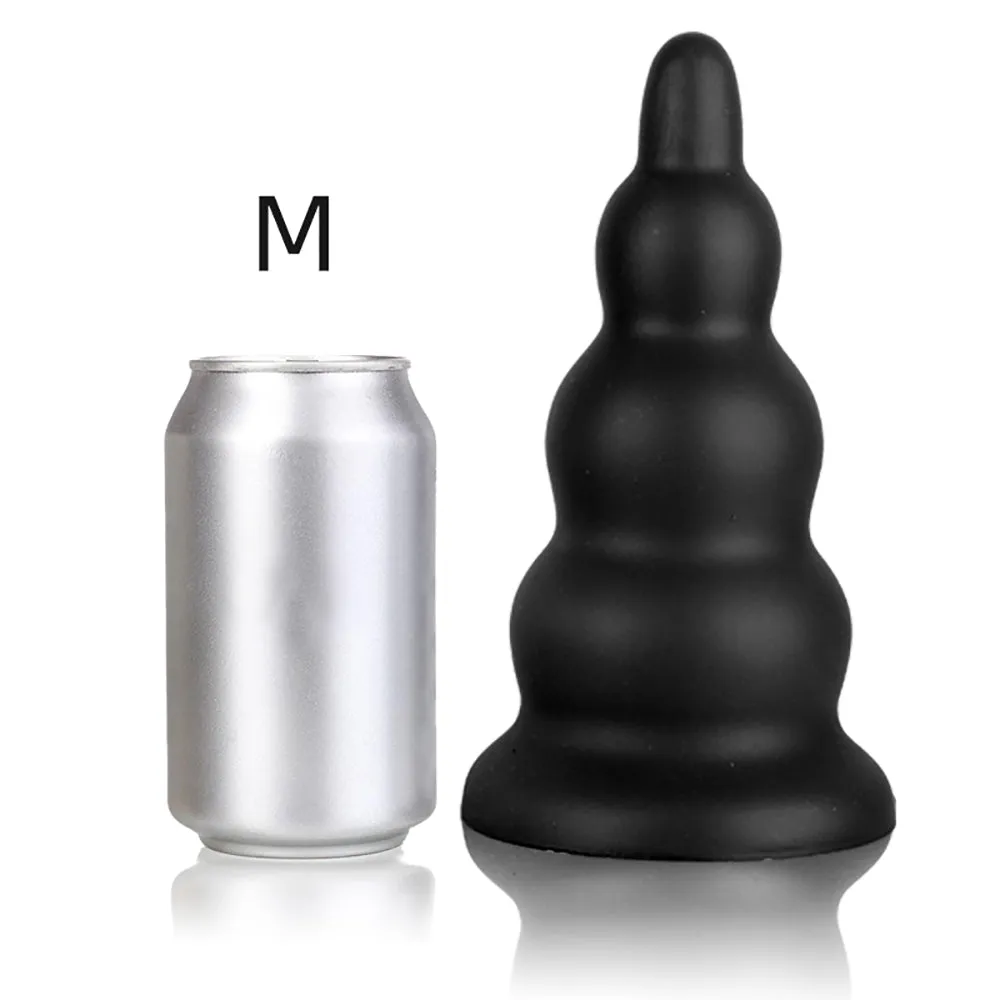 Tower - Ribbed Butt Plug - Thick Butt Plug - Anal Sex Toy