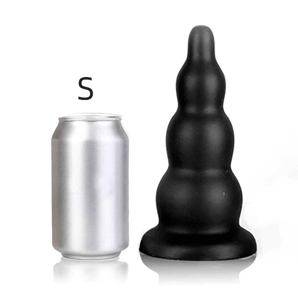 Tower - Ribbed Butt Plug - Thick Butt Plug - Anal Sex Toy