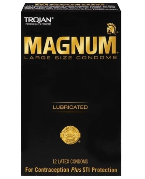 Trojan Magnum Condoms - Large - 12 Pack