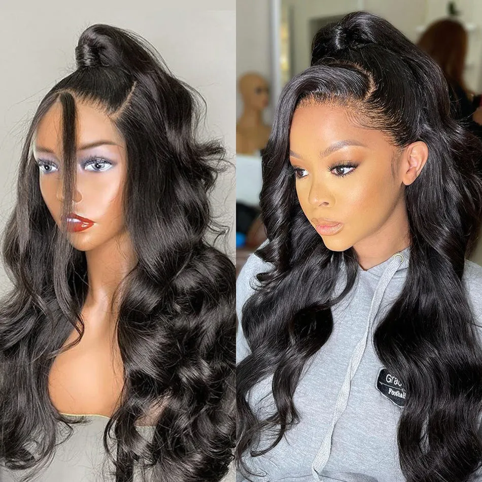 Tuneful 13×4 Undetectable HD Lace Full Frontal Wigs 5x5 HD Lace Raw Virgin Hair Body Wave Wigs