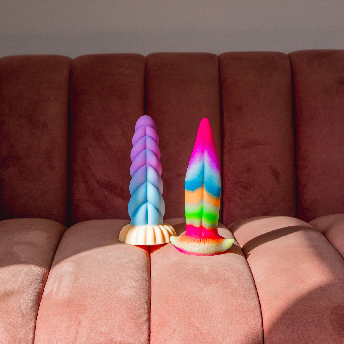 Unicorn Kiss Tongue Glow Silicone Dildo