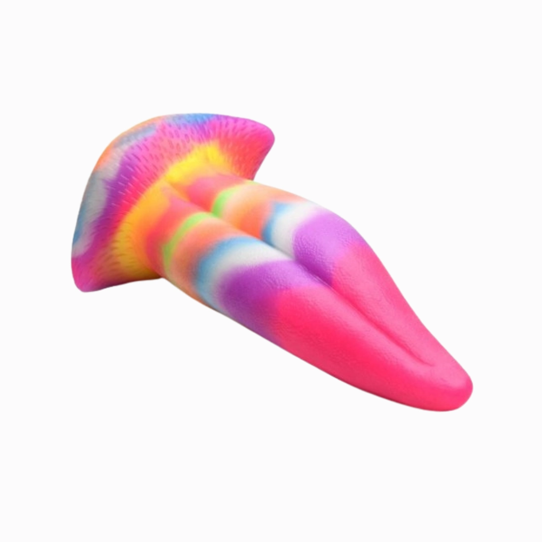Unicorn Kiss Tongue Glow Silicone Dildo