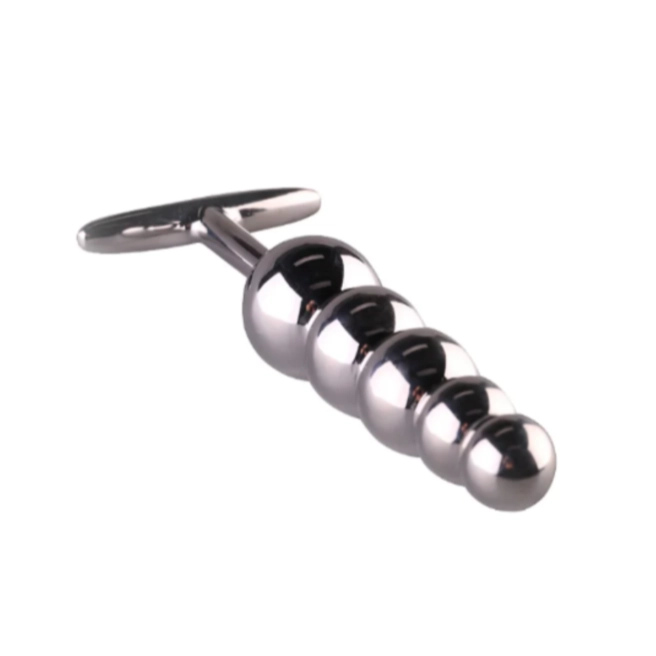 Unisex Stainless Steel Beaded Anal Plug | Prostate Massager