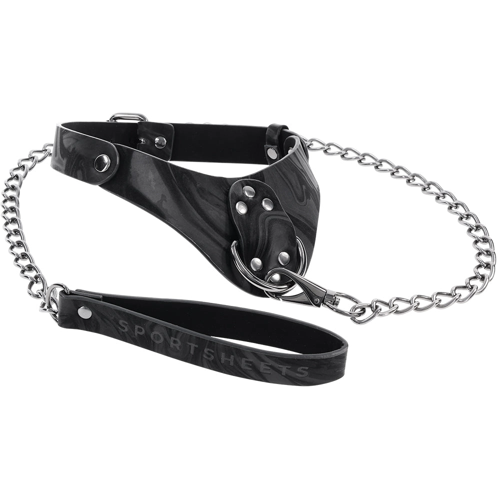 Velvet Noir Collar & Leash