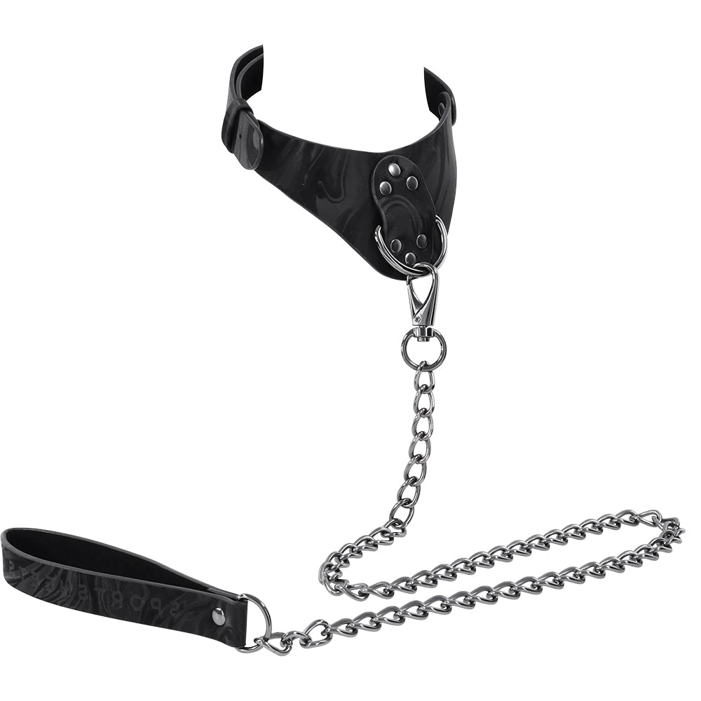 Velvet Noir Collar & Leash