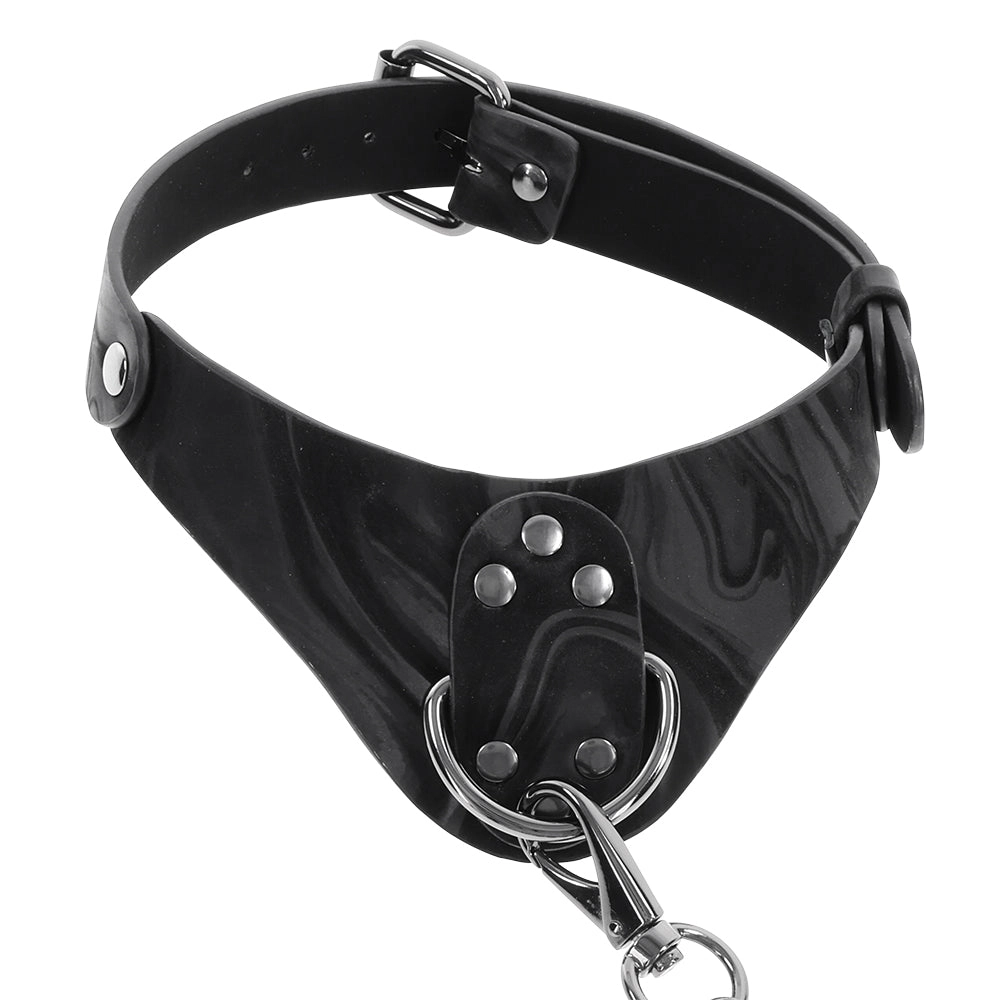 Velvet Noir Collar & Leash