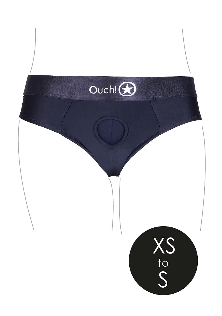 Vibrating Strap-on Thong with Removable Butt Straps