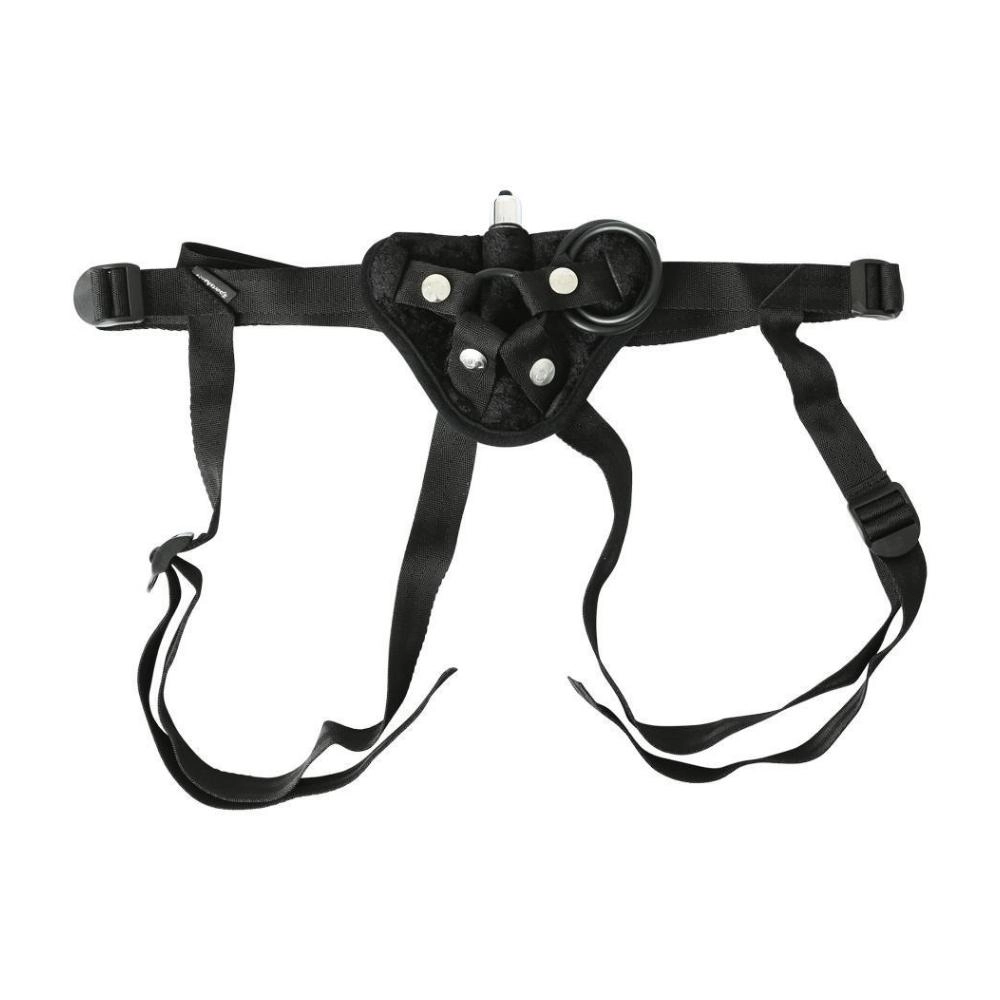 Vibrating Velvet Harness