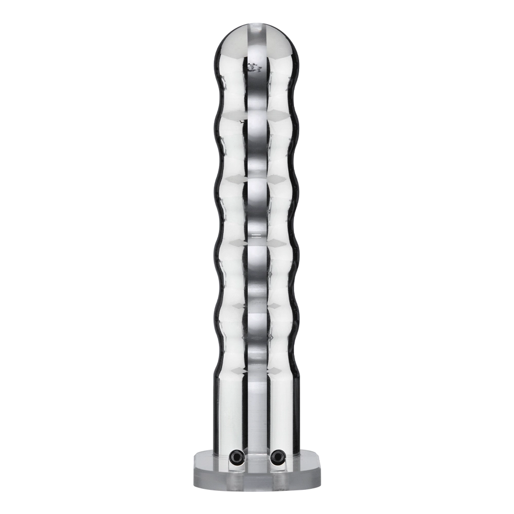 Wave Metal Strap-On Electro Dildo