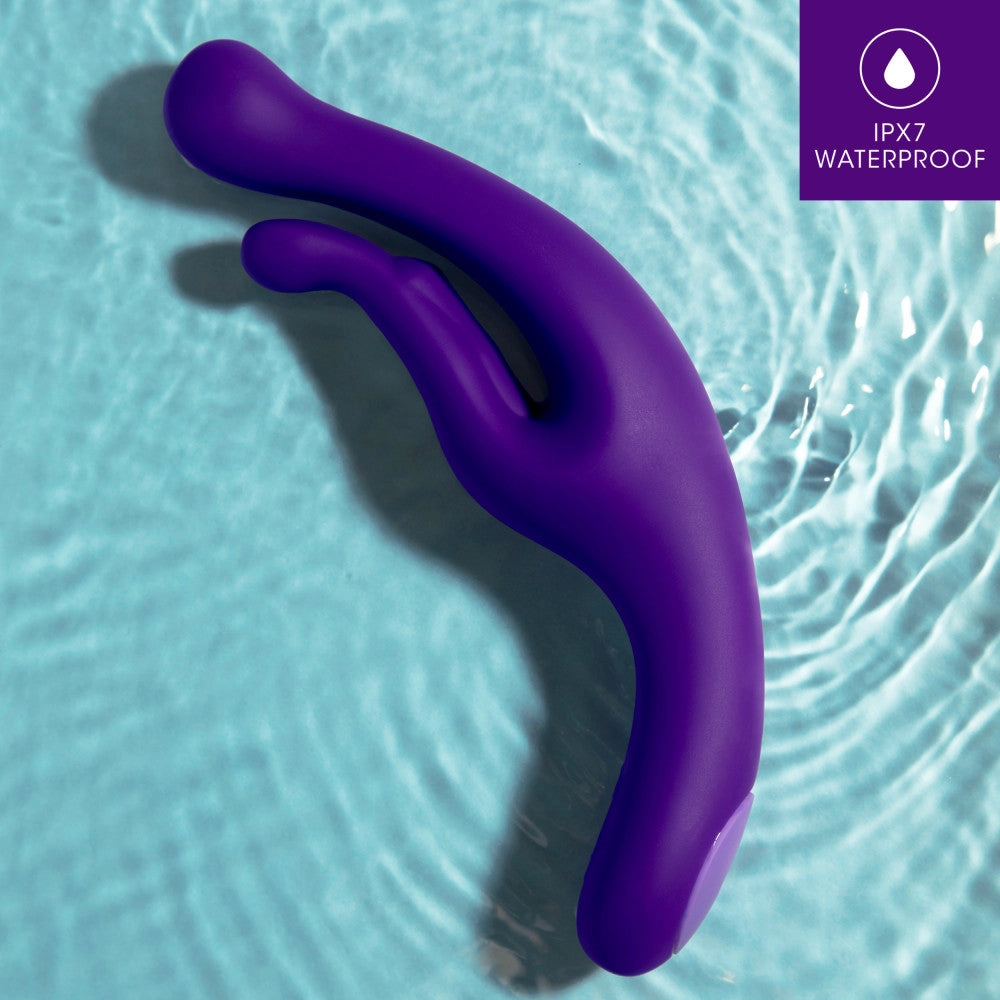 Wellness By Blush™ | G Wave Purple G-Spot & Clitoris UltraSilk® Vibrator - Made with Puria™ Silicone