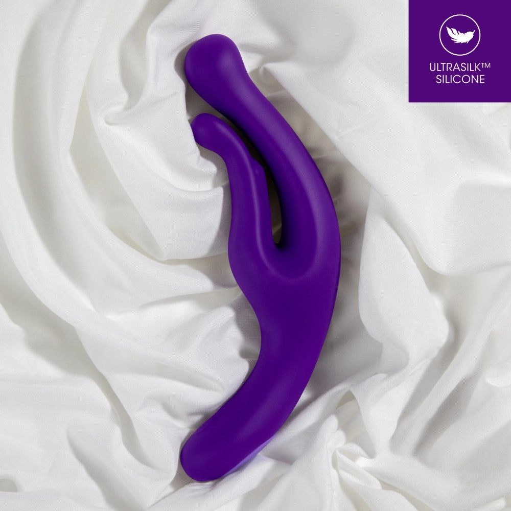 Wellness By Blush™ | G Wave Purple G-Spot & Clitoris UltraSilk® Vibrator - Made with Puria™ Silicone
