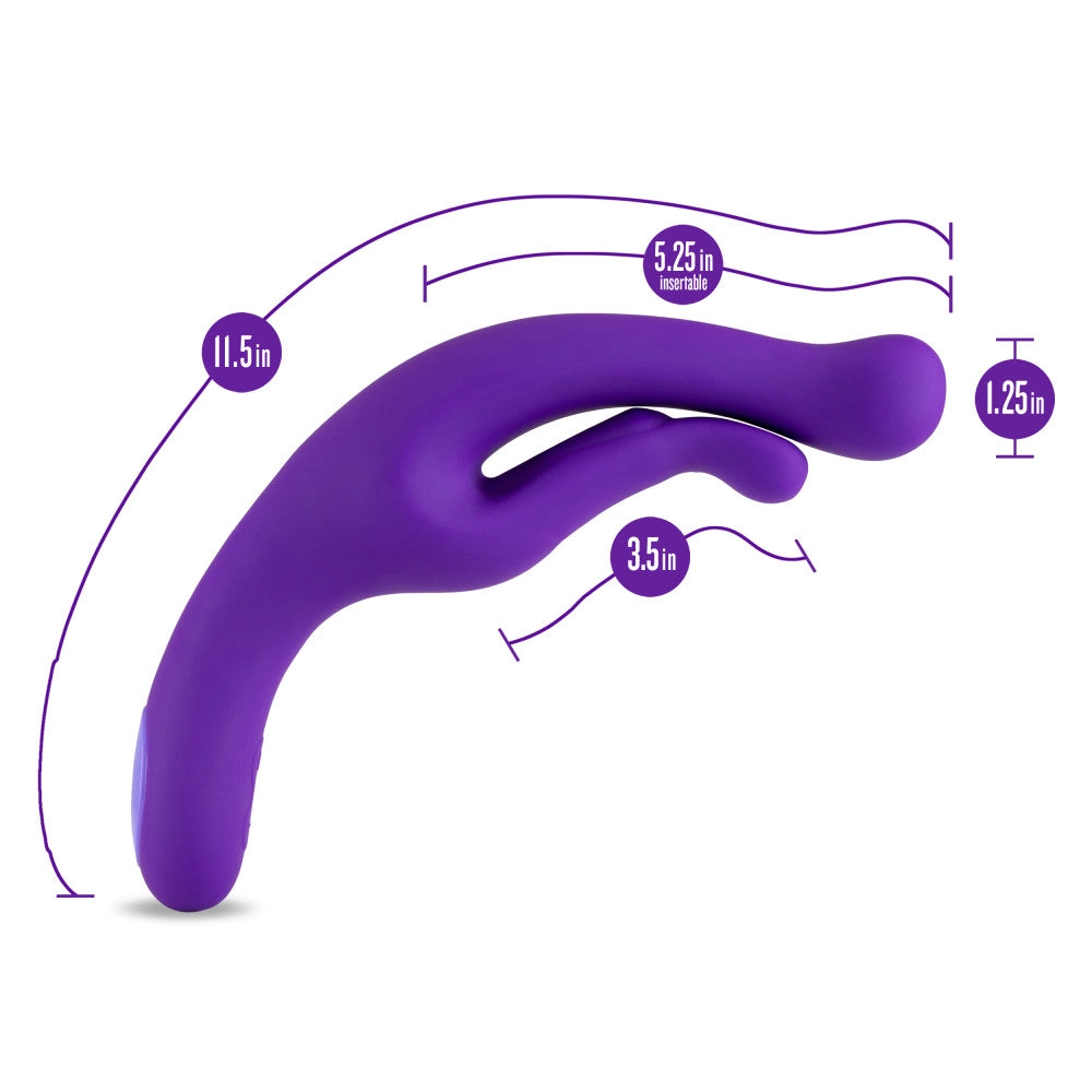 Wellness By Blush™ | G Wave Purple G-Spot & Clitoris UltraSilk® Vibrator - Made with Puria™ Silicone